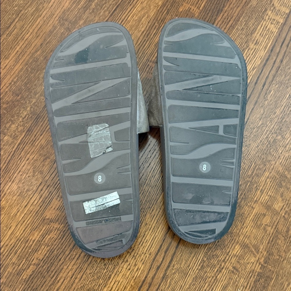 ALL SAINTS Suede Slide Sandals - Picture 3 of 6